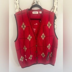 BellePointe Links Wear Sweater Vest‎ Size XL Golf Print